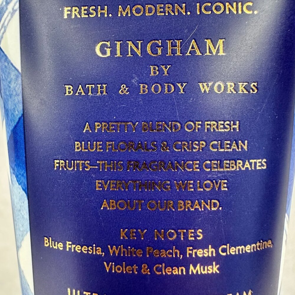 Gingham By Bath & Body Works 24 Hour Moisture Ultra Shea Body Cream 8oz NEW - Picture 4 of 6